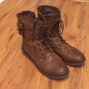 I.D. Required brown boots size 8